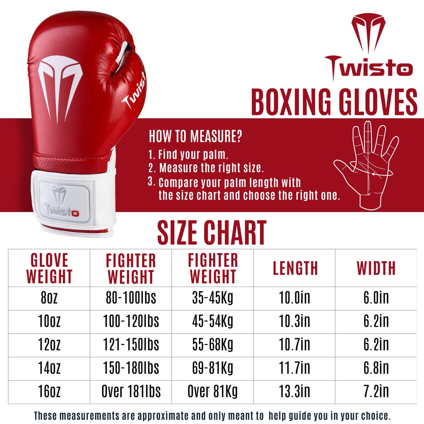 Twisto Sparring X7 Red / White
