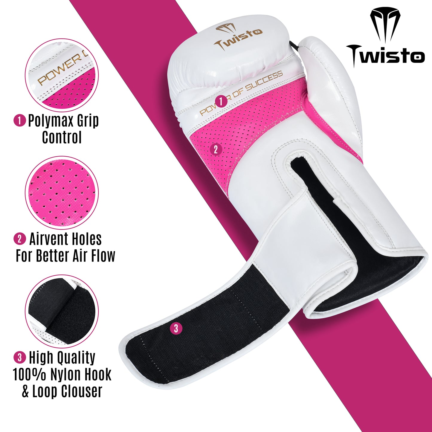 Twisto Sparring X7 White / Pink