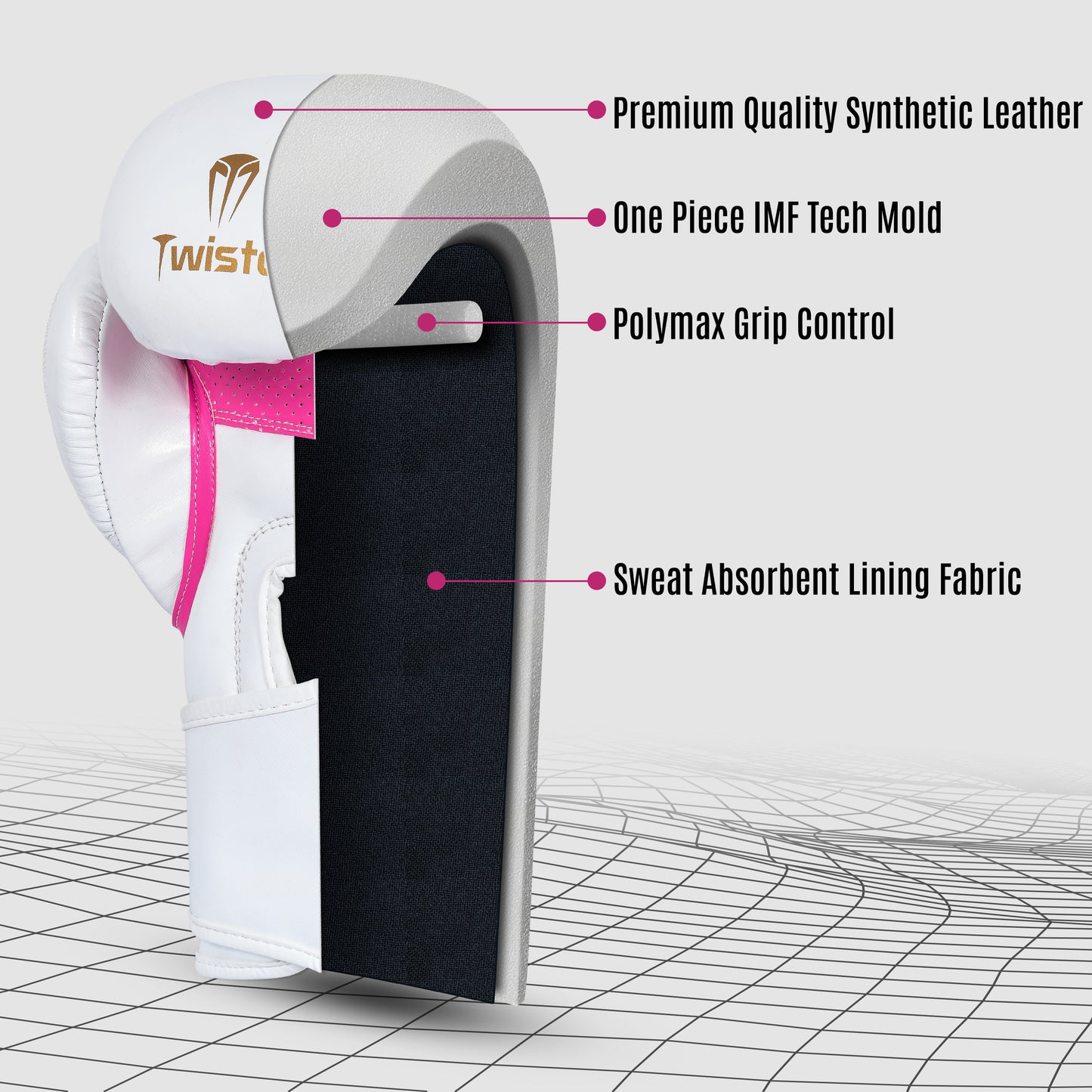 Twisto Sparring X7 White / Pink