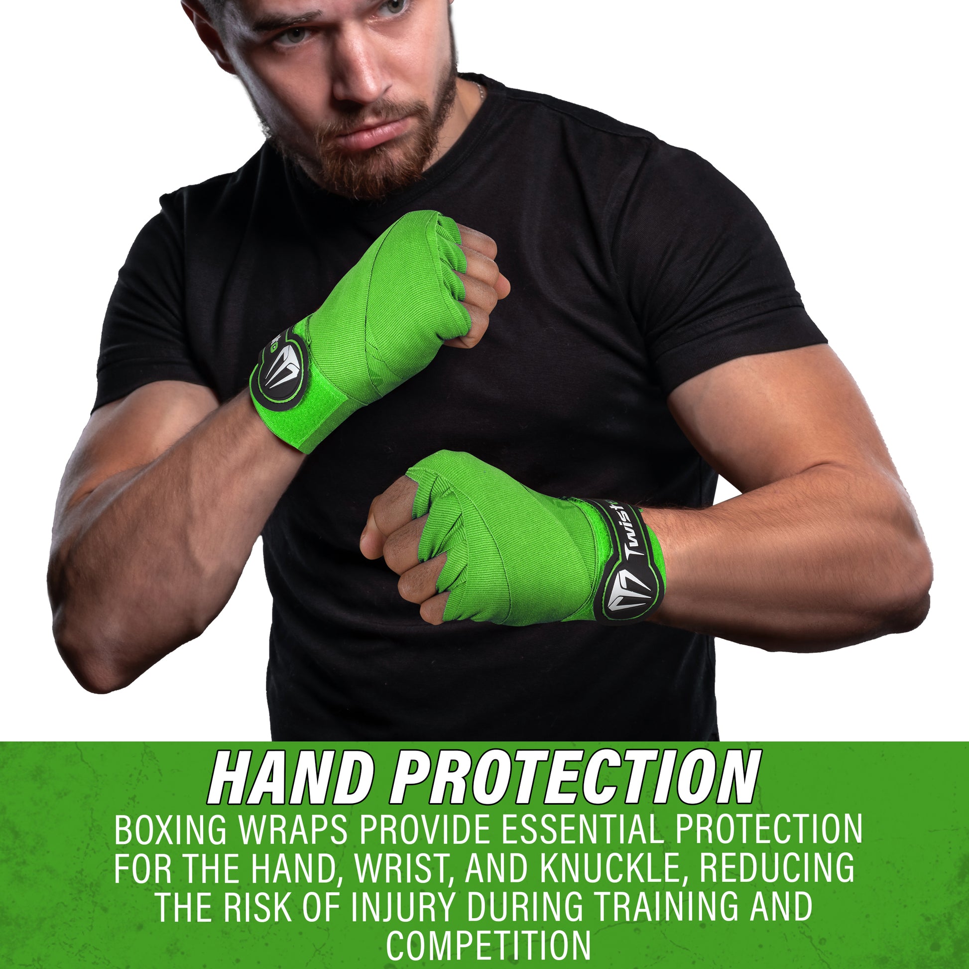 Twisto Hand Wraps Green – Twisto Sports1